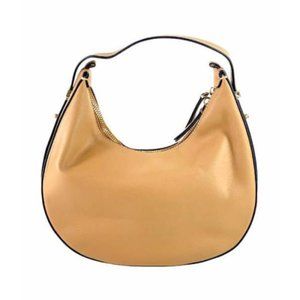 Ivan Troy Women's Mia Cognac Italian Shoulder Leather Straps handbag